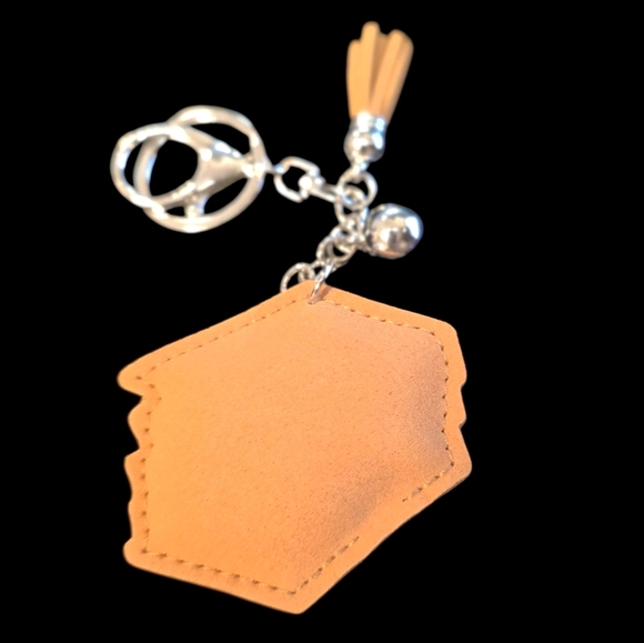 Sparkly Book Stack Rhinestone Keychain – Bling Bag Charm - Picture 3 of 3